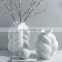 new design art white home decor modern ceramic nordic style vase flower vase