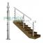 A179 Inox 5 Lines Pipe Post Balustrade Duplex House Stair Stainless Steel Tube Railing