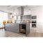 Modern style real wood black countertops design kitchen cabinets usa