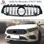 Silver Color GT Style ABS Front Bumper Grille Mesh Hood for Mercedes Benz A Class W177 2018+
