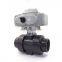 220v dn25 chill water activated motorized ball valve with motor digital control