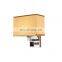 New bedroom light led creative plug lamp Chinese fabric hotel bedside lamps with USB plug interface charging wall lamp