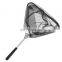 Folding Aluminum Alloy Telescopic Rod Handle Pole Nets Rubber Fish Landing Nets