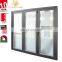 North American standard aluminum glass folding doors with security louver interior doors for aluminum profile