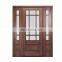 Modern house main wooden wholesale price villa entri fiberglass front design hardwood exterior solid front entry door