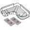 Wall Mounted Bathroom Shelf Shower Rack Adhesive Corner Shower Caddy Shelf Rustproof Storage Organizer for Toilet