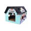 Wholesale Pet toys playhouse corrugated Scratcher box paper Cat Hiding Scratching Post Cat toy Cardboard Cat house
