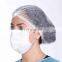 OEM Non-woven Disposable Dust Strip Cap Round Head cover / Hair Net Mob Caps