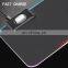 Best Quality 10W Gaming Computer Customised Big Large LED Rubber Wireless Charger Custom RGB Mouse Pad