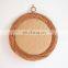 Rattan mirrors Decorative wall boho style ring shaped wicker mirror decor