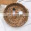Natural Weave multipurpose round tray made from water hyacinth Best Seller Decorative tray, coffee tray, fruit tray Wholesale