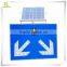 Factory price seamless aluminum solar powered LED flashing traffic sign