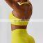 Soft Ribbed Halter Neck Backless Crop Sports Bras Yoga Four Way Stretch Tank Women Top