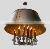 American Style Brass Vintage Indoor Art Creative Candle Pendant Light Hat Lamps Luxury Chandelier for Villa Hotel Home