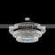 Wedding hall large crystal LED chandelier round pendant light for banquet