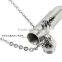 titanium stainless steel bullet pendant necklace men's design can open to put something in it