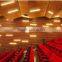 Grooved wood acoustic panel for auditorium