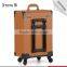 2016 Guangzhou factory supplier high quality trolley makeup case with lights and mirror