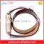 Loop croco wide leather cuff watch bands for apple watch with adapter