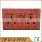 A series red wood double square type wall socket, doub;e UK type wall socket