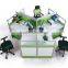 Modrn Economic Fashion Wooden Office 4 Clusters Workstation(SZ-WS916)