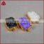Fashion electroplated gold filled jewelry small druzy gem connector all Color natural crystal drusy pendant