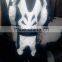 MENS MOTORBIKE LEATHER SUIT COWHIDE LEATHER BLACK & WHITE