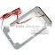 BJ-LPL294-002 Highly Recommended Chrome Motorcycle 4'' X 7'' Tail Light LED License Plate Frame For Harley
