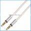 Multicolor AUX Cable Gold Plated Audio I/O Wire Stereo Panel Mount Cable for PC, Car Audio, Audio Equipment