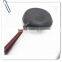 cast iron fry pan with wooden handle