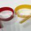 Printed colorful hook and loop back to back wire cable tie