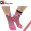 Low price funny cotton bamboo women five toe socks