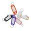 no minimum custom fancy blank plastic keychains
