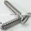 DIN7971 pan head slot self tapping screw with high quality