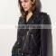 Moto Style Designed Leather Woman Women Fashion Leather Jacket