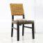 Hotsale Tropical Leisure French Style Hand Woven Natural Rattan Wooden Cafe Dining Chair