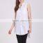 Wholesale Long Style New Model Sleeveless Shirts for Women 2016 Blank Shirt