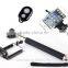 NEW SELFY STICK EXTENDABLE IN BLACK & PINK SELFIE & BLUETOOTH SELFIE STICK REMOTE MONOPAD