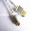 High quality 1 meter colorful flat micro usb cable data sync charger cable