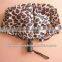 Automatic open leopard design telescopic fold umbrella outdoor