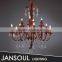 red colored glass multiple options murano glass K9 chandelier copied from italian