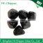 Black colored diamond shape decorative fire glass gemstone for fire pit