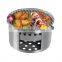 Outdoor wood burning stove, charcoal grill, picnic camping stove,