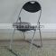 Garden furniture metal folding chairs with PVC cushion seat and back