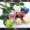 wholesale fabric wedding flower single stem silk roses