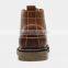 Custom men ankle boots leather