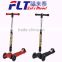 Colorful clip attached new design folding kick scooter for child age with 2 front wheels