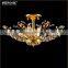 Modern Crystal Ceiling Lamp Gold Ceiling Lighting Fixture MD83022