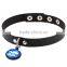 Punk Gothic PU Leather Pendant Snap Button Choker Collar Necklace pendant leather necklace