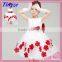 Hot selling wholesale boutique flowers girls frocks designer one piece party dress TR-WS12